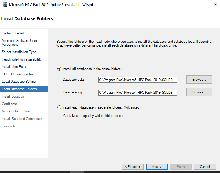 MS HPC Pack Head Node Install Step 10