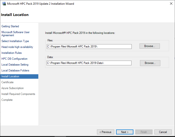 MS HPC Pack Head Node Install Step 11