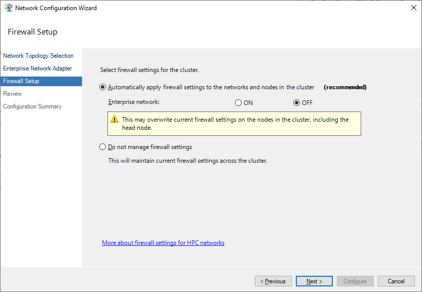 MS HPC Pack Head Node Install Step 20