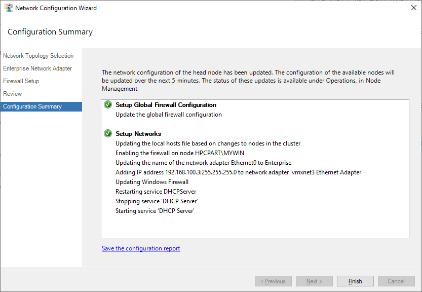 MS HPC Pack Head Node Install Step 22