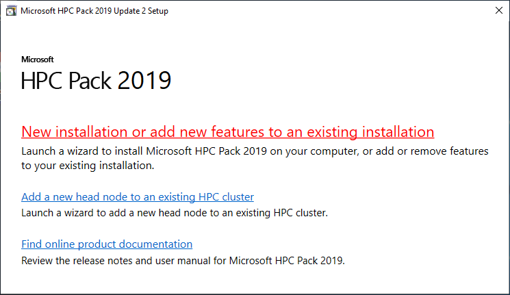 MS HPC Pack Head Node Install Step 3