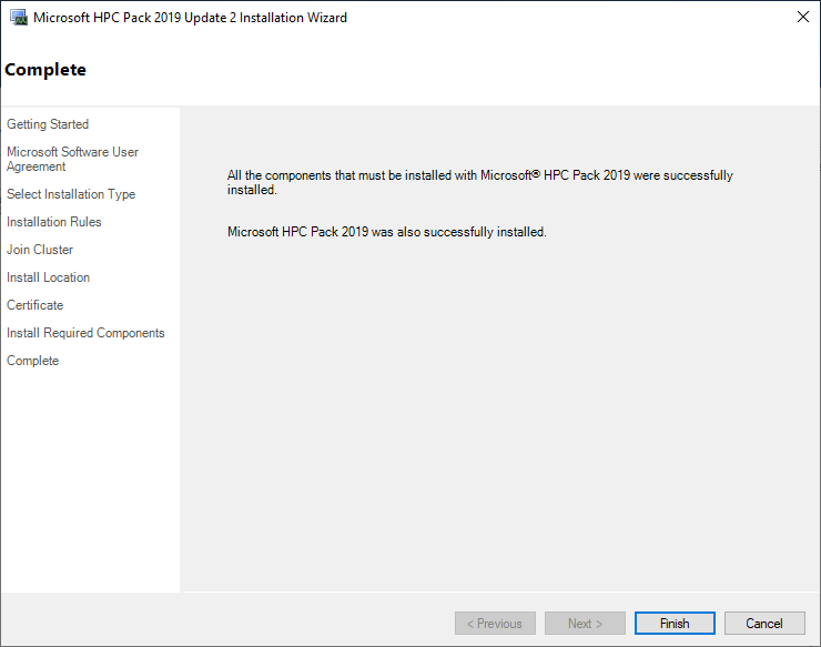 MS HPC Pack Compute Node Install Step 6