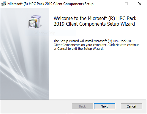 MS HPC Pack Login Node Install Step 1